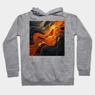 Stylized Liquid Stone Surface Hoodie